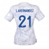 Frankrike Lucas Hernandez #21 Bortatröja Dam VM 2022 Korta ärmar